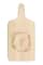 Floral Wreath Monogram Maple Paddle Cutting Board